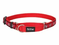 Red Dingo Pawprints Red Large Schlupfhalsband 41 - 62 Cm