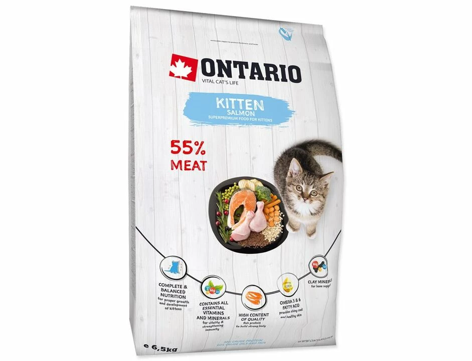 Ontario Kitten Lachs 6,5kg 1 Ontario Kitten Lachs 6,5kg