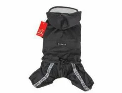 Hunderegenmantel Puppia Race Track Schwarz