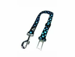 Hunde Seatbelt Lead DINOFASHION Blauer Punkt