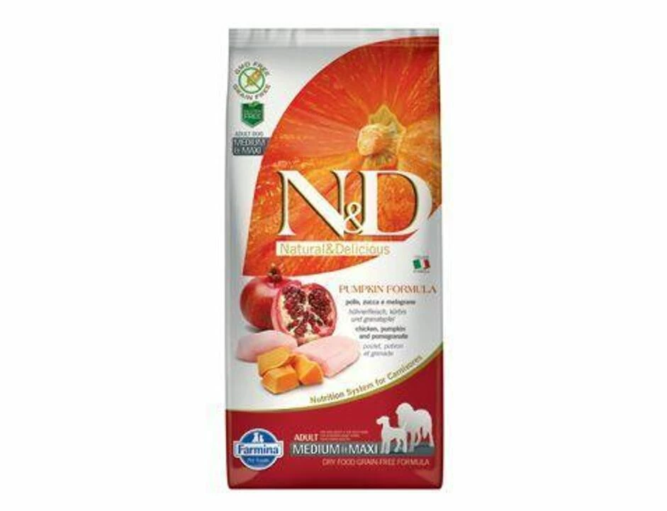 Farmina N&D Pumpkin DOG Adult M/L Chicken&Pomegranate 12kg 1 Farmina N&D Pumpkin DOG Adult M/L Chicken&Pomegranate 12kg