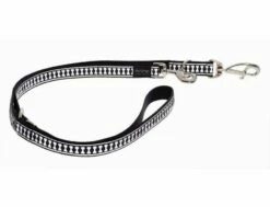 Red Dingo Reflective Black Führleine 25 Mm X 2 M - Große
