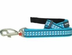 Red Dingo Reflective Turquoise Hundeleine 25 Mm X 1,8 M Large
