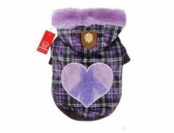 Hundemantel Winter Puppia Peace Generation Purple