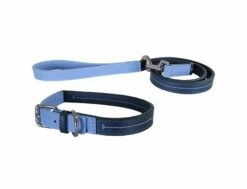 Rosewood Lederhalsband Marineblaues 45-55cm