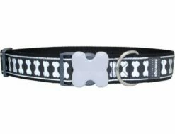 Red Dingo Reflective Black Giant Long Hundehalsband