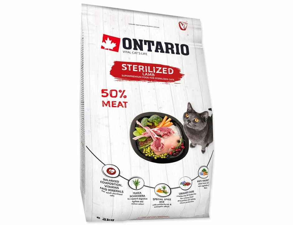 Ontario Katze Sterilised Lamm 2 Kg 1 Ontario Katze Sterilised Lamm 2 Kg