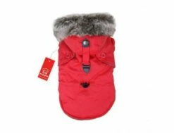Hundejacke Puppia December Rot
