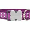 Red Dingo Reflective Purple Giant Short Hundehalsband