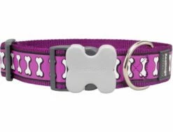 Red Dingo Reflective Purple Giant Short Hundehalsband
