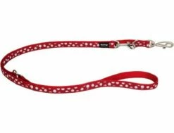 Red Dingo White Spots Red Führleine 20 Mm X 2 M Medium