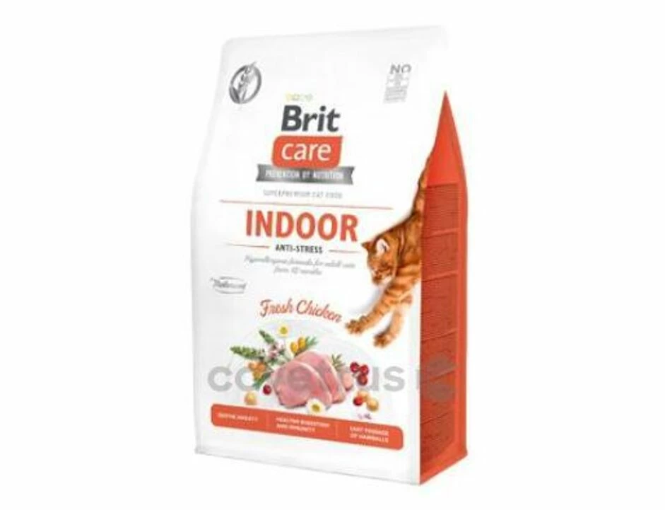 Brit Care Cat GF Indoor Anti-stress 2kg 1 Brit Care Cat GF Indoor Anti-stress 2kg
