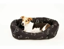 Hundebett Knochen Schwarz/weiße 60 Cm