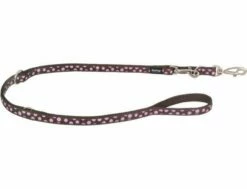 Red Dingo Pink Spots Brown Führleine 20 Mm X 2 M Medium