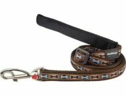 Red Dingo Bone Yard Brown Hundeleine 25 Mm X 1,8 MLarge