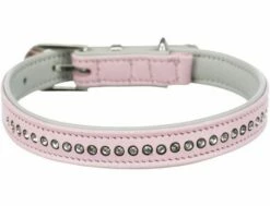 Trixie Active Comfort Halsband Mit Strass Weiss 20-24cm/12mm Rosa