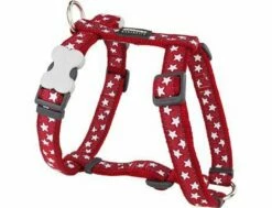 Red Dingo Hundegeschirr RD 20 Mm X 45-66 Cm - Stars White On Red