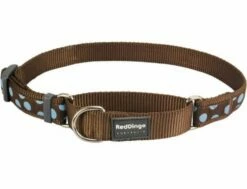 Red Dingo Blue Spots Brown Large Schlupfhalsband