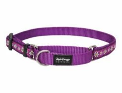 Red Dingo Daisy Chain Purple Large Schlupfhalsband 41 - 62 Cm