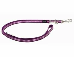 Red Dingo Reflective Purple Führleine 20 Mm X 2 M Medium