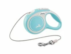 Leine FLEXI New Comfort Kabel Hellblau XS - 3 M (1 Stück)