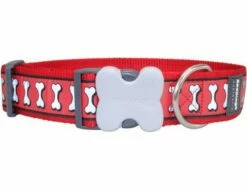 Red Dingo Reflective Red Giant Short Hundehalsband