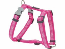 Red Dingo Paw Impressions Hot Pink XLarge Hundegeschirr