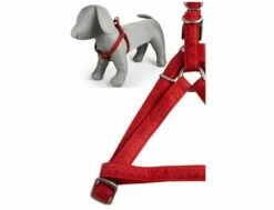 Papillon Geschirr 20 Mm X 46 - 75 Cm, Mac Leather - Rot