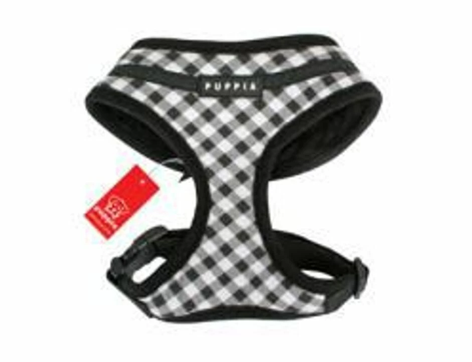 Hundegeschirr Puppia Lattice Harness A - Schwarz 1 Hundegeschirr Puppia Lattice Harness A - Schwarz
