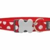 Red Dingo White Spots Red Giant Long Hundehalsband 50 - 80 Cm
