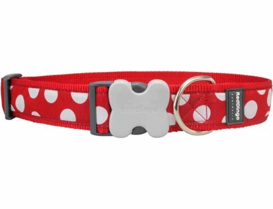 Red Dingo White Spots Red Giant Long Hundehalsband 50 - 80 Cm 1 Red Dingo White Spots Red Giant Long Hundehalsband 50 - 80 Cm