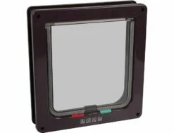 Flamingo Tür Für Katzen Braun