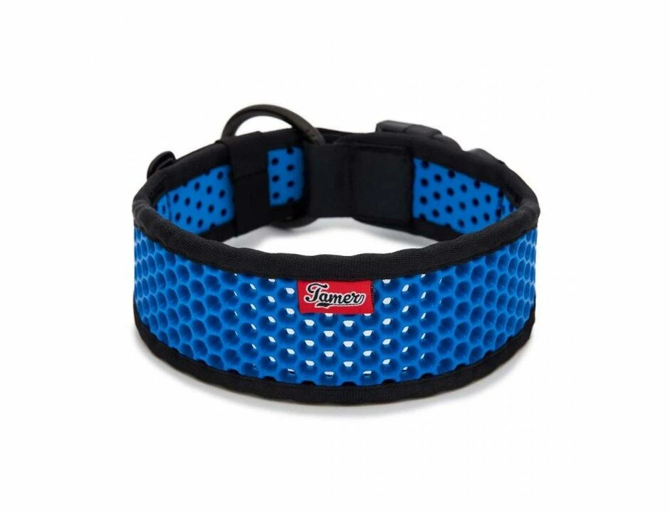 Tamer Softy Halsband - Breite 3,8 Cm - 35-41 Cm - Schwarz Und Blau 1 Tamer Softy Halsband - Breite 3,8 Cm - 35-41 Cm - Schwarz Und Blau