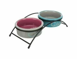 Trixie Napf-Set 2 X 0,3l Blau/orange/violett