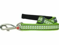 Red Dingo Reflective Lime Hundeleine 12 Mm X 1,8 M Small