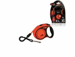 Flexi Xtreme XS Gürtel 3m/15kg, Orange