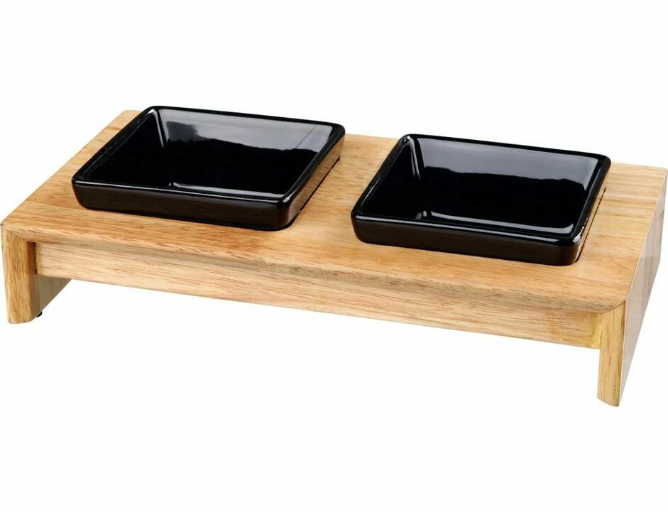 Trixie Napf-Set, Keramik/Holz 1 Trixie Napf-Set, Keramik/Holz