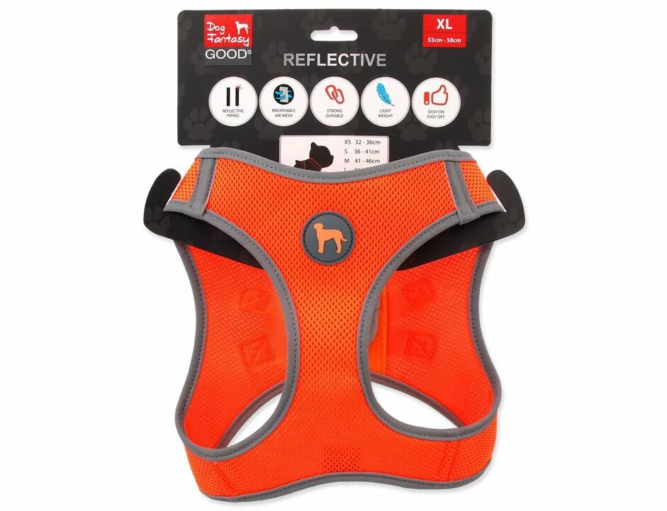 Hundegeschirr DOG FANTASY Orange XL 1 Hundegeschirr DOG FANTASY Orange XL