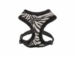 Hundegeschirr Puppia Modern Zebra Harness A Schwarz