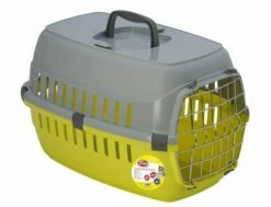 Pet Nova Transportbox Mit Metalltür Gelb