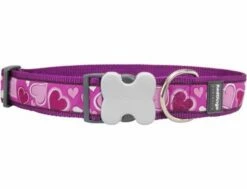 Red Dingo Breezy Love Purple Giant Long Hundehalsband 50 - 80 Cm