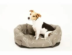 Hundebett Knochen Grau/weiße 85 Cm