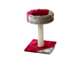 Kratzbaum Tarifa - Sauerkirsche/grau