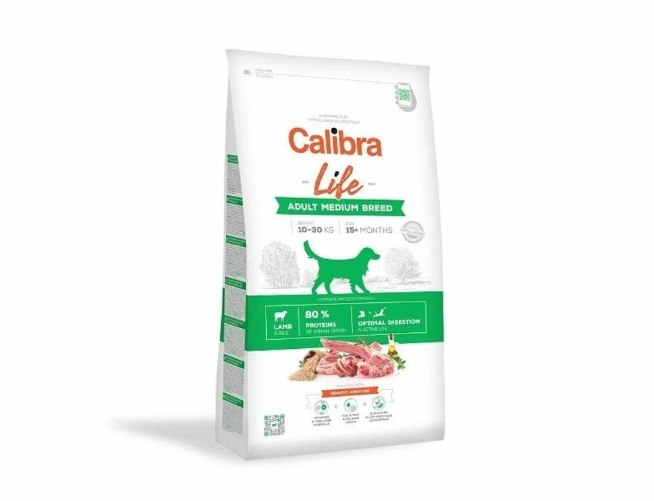 Calibra Dog Life Adult Medium Breed Lamb 12 Kg 1 Calibra Dog Life Adult Medium Breed Lamb 12 Kg