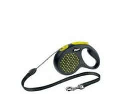 Hundeleine FLEXI DESIGN Cord M 5m/20kg GELB