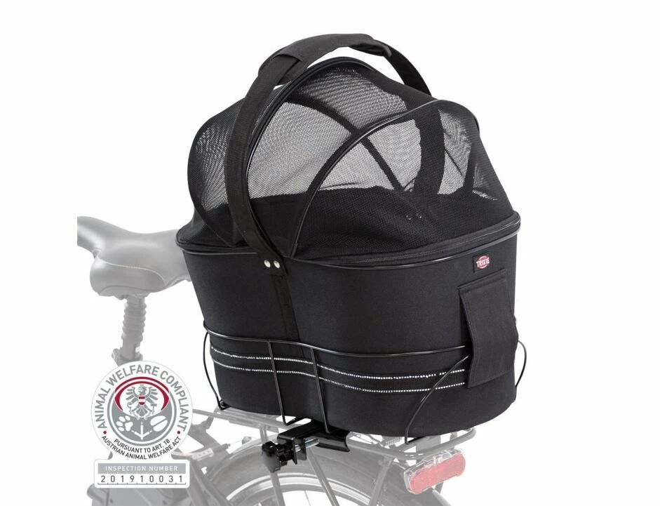 Trixie Fahrradkorb Für Breite Gepäckträger 48x29x42cm Bis 6kg 1 Trixie Fahrradkorb Für Breite Gepäckträger 48x29x42cm Bis 6kg